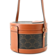 Load image into Gallery viewer, CELINE Tambour Medium Shoulder Bag Tan195192 PVC Leather Size Medium