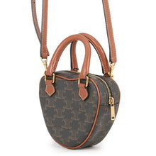 将图像加载到图库查看器中,CELINE Triomphe Heart 2WAY Bag Tan198222 PVC Leather