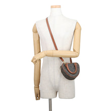 将图像加载到图库查看器中,CELINE Triomphe Heart 2WAY Bag Tan198222 PVC Leather
