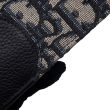 Load image into Gallery viewer, Dior saddle compact wallet Black/Beige2ADBC306YKS Canvas/Leather