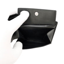 Load image into Gallery viewer, SAINT LAURENT PARIS Cassandra Logo Compact Wallet Black610193 Leather