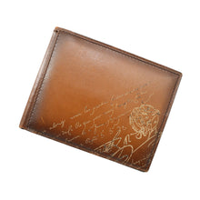 Load image into Gallery viewer, Berluti calligraphy money clip Brown Leather