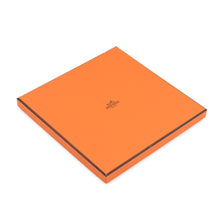 将图像加载到图库查看器中,HERMES Carre Le Pommier Sellier Size 90 White/Blue Gacier/Apricot Silk100%