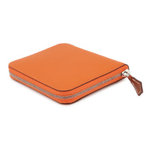 Load image into Gallery viewer, HERMES Azap compact silk in Orange Epsom