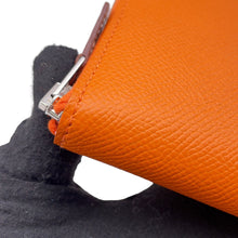 Load image into Gallery viewer, HERMES Azap compact silk in Orange Epsom