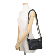Load image into Gallery viewer, CHANEL Gabrielle de Chanel Hobo Bag Chain Shoulder Bag BlackA91810-Y61477-94305 Aged Calf Leather Size Small