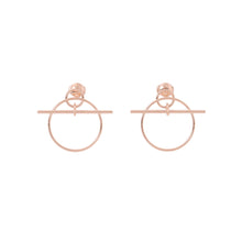Load image into Gallery viewer, HERMES Echappee Loop Earrings Size PM 18K Pink Gold
