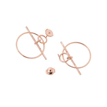 Load image into Gallery viewer, HERMES Echappee Loop Earrings Size PM 18K Pink Gold
