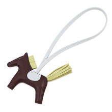 将图像加载到图库查看器中,HERMES Rodeo Bag Charm RougeSellier/Jaune Bourgeon/Blue Brume Lambskin Size PM