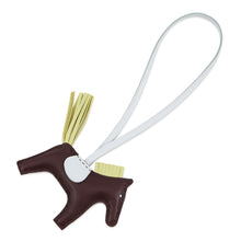 将图像加载到图库查看器中,HERMES Rodeo Bag Charm RougeSellier/Jaune Bourgeon/Blue Brume Lambskin Size PM