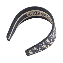 Load image into Gallery viewer, Dior Oblique headband Navy/White Canvas
