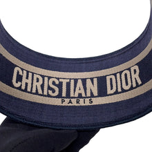 Load image into Gallery viewer, Dior Oblique headband Navy/White Canvas