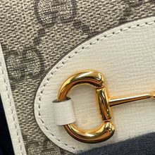Load image into Gallery viewer, GUCCI Horsebit 1955 Wallet Ivory/Beige621891 Leather/GG Supreme