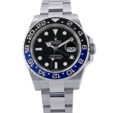 Load image into Gallery viewer, ROLEX GMT Master II W40mm Stainless Steel Black Dial126710BLNR