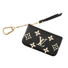 Load image into Gallery viewer, LOUIS VUITTON Card Key Case Pochette Cles Noir/BeigeM80885 Bicolor Monogram Empreinte Leather