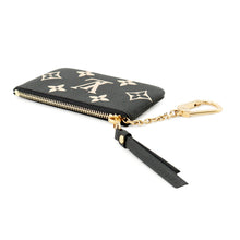 Load image into Gallery viewer, LOUIS VUITTON Card Key Case Pochette Cles Noir/BeigeM80885 Bicolor Monogram Empreinte Leather