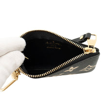 Load image into Gallery viewer, LOUIS VUITTON Card Key Case Pochette Cles Noir/BeigeM80885 Bicolor Monogram Empreinte Leather