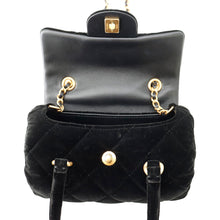 Load image into Gallery viewer, CHANEL Matelasse Mini 2WAY Handbag Black Velvet