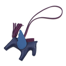 Load image into Gallery viewer, HERMES Rodeo Pegasus Blue Saphir/Violet/Blue France Lambskin Size PM
