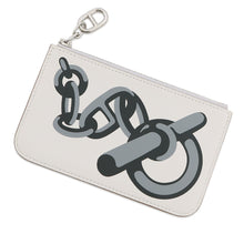 Load image into Gallery viewer, HERMES Zip Ango Chaine d'Ancre Card Case Grisper/Mangrove/Gripantan Swift Leather