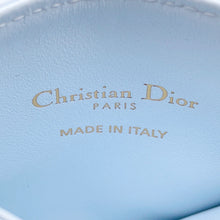 Load image into Gallery viewer, Dior Dior Jolie Freesia Flat Card Holder Cannage Light BlueS3103UNJB_M00Z Lambskin/Faux Pearl