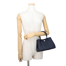 Load image into Gallery viewer, HERMES Neo Garden Blue Nuit Negonda Leather Size 23