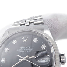 Load image into Gallery viewer, ROLEX Datejust W36mm Stainless Steel 18KWG Black Dial16234G