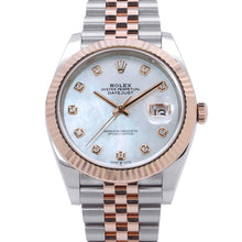 Load image into Gallery viewer, ROLEX Datejust 41 W41mm Stainless Steel K18PG White Shell Dial126331G