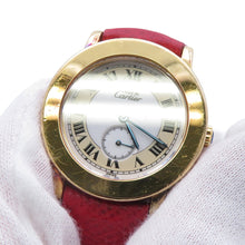 Load image into Gallery viewer, CARTIER Must-have Cartier Ronde W32mm Gold Plated Leather White DialW1006922