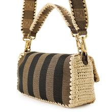 将图像加载到图库查看器中,FENDI Bucket 2-way Bag Beige/Brown8BR600 Raffia Canvas