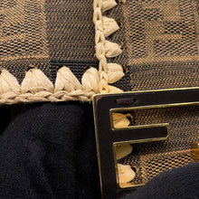 将图像加载到图库查看器中,FENDI Bucket 2-way Bag Beige/Brown8BR600 Raffia Canvas