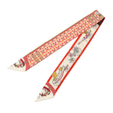 将图像加载到图库查看器中,HERMES Evolution of the Twilly carriage Grenadine/Vanilla/Beige Silk100%