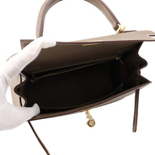 Load image into Gallery viewer, HERMES Kelly Sellier Etoupe Epsom Size 25