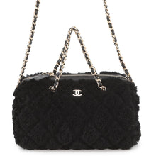 Load image into Gallery viewer, CHANEL Matelasse Mini Boston 2-Way Handbag BlackAP4474-B22313-94305 Mouton Leather