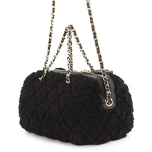Load image into Gallery viewer, CHANEL Matelasse Mini Boston 2-Way Handbag BlackAP4474-B22313-94305 Mouton Leather