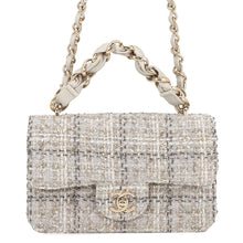 Load image into Gallery viewer, CHANEL Matelasse Single Flap ChainShoulder Bag GrayAS5670-B21492-U2666 Tweed Size 20
