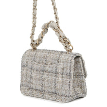 Load image into Gallery viewer, CHANEL Matelasse Single Flap ChainShoulder Bag GrayAS5670-B21492-U2666 Tweed Size 20