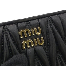Load image into Gallery viewer, MIUMIU Matelassé Leather Wallet Black5ML075_AFPP_F0002 Leather