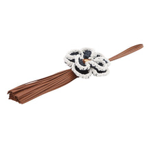 Load image into Gallery viewer, MIUMIU Trick Bag Charm CognacBrown/White5TL550_2IG8_F031W Lambskin Raffia-style processed yarn