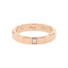 Load image into Gallery viewer, Chopard Ice Cube Ring Size 57/#17 Medium829834-5069 18K Pink Gold