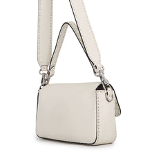 Load image into Gallery viewer, FENDI Selleria Baguette Bag White8BR600 Calf Leather Size Medium