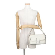 Load image into Gallery viewer, FENDI Selleria Baguette Bag White8BR600 Calf Leather Size Medium