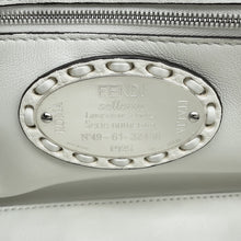 Load image into Gallery viewer, FENDI Selleria Baguette Bag White8BR600 Calf Leather Size Medium