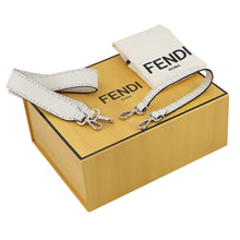 Load image into Gallery viewer, FENDI Selleria Baguette Bag White8BR600 Calf Leather Size Medium