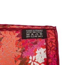 Load image into Gallery viewer, HERMES Flower Offerings Size 90 Red/Pink/White Silk100%