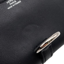 Load image into Gallery viewer, HERMES Glennan Compact Black Swift Leather