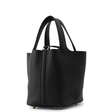 将图像加载到图库查看器中,HERMES Picotin Lock Black Taurillon Clemence Size PM