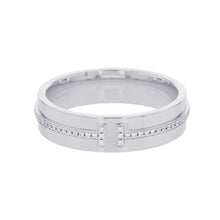 Load image into Gallery viewer, TIFFANY&Co. T-Wide Diamond Ring Size Approximately No. 19 18K White Gold