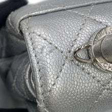 将图像加载到图库查看器中,CHANEL Coco Handle 2WAY Handbag SilverAS2215-B22136-U4807 Caviar Leather Size XXS