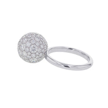将图像加载到图库查看器中,TIFFANY&Co. HardWear Ball Diamond Ring Size Large/Approximately No. 11 18K White Gold